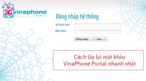 cach lay lai mat khau VinaPhone portal