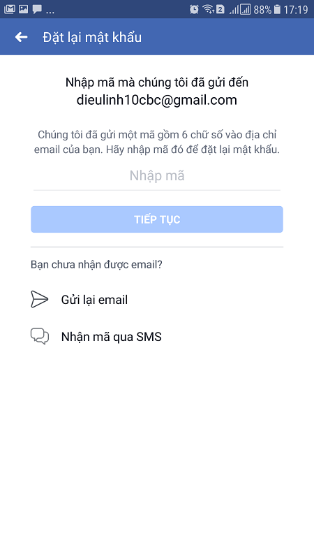 cach lay lai password facebook bang dien thoai