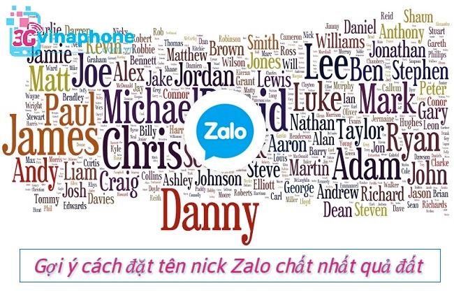 cách đặt tên nick Zalo chất