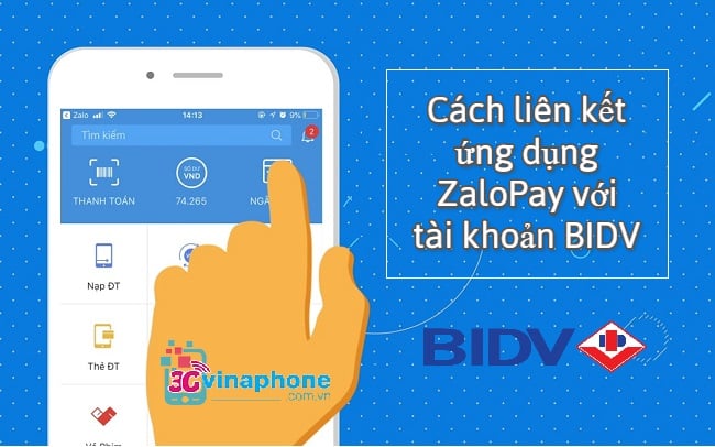 Cách liên kết ZaloPay với tài khoản BIDV