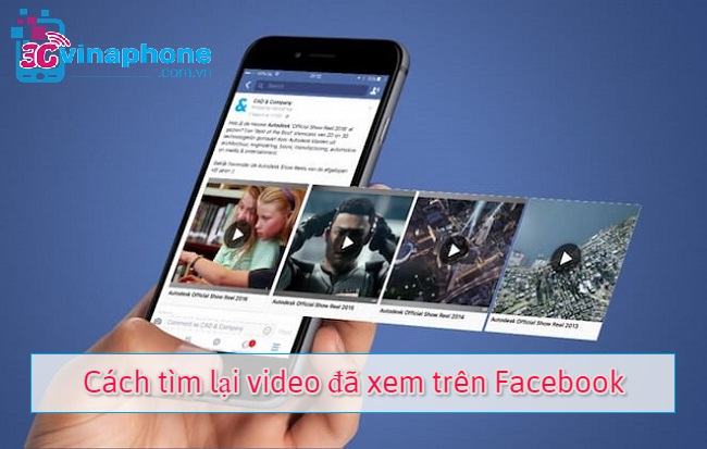 tìm lại video đã xem trên Facebook