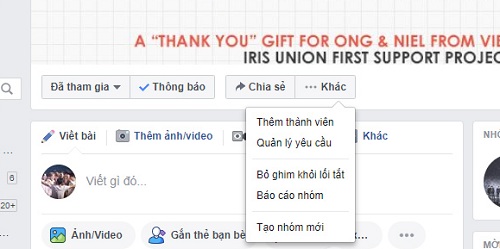 Cach lam quan tri vien nhom tren facebook