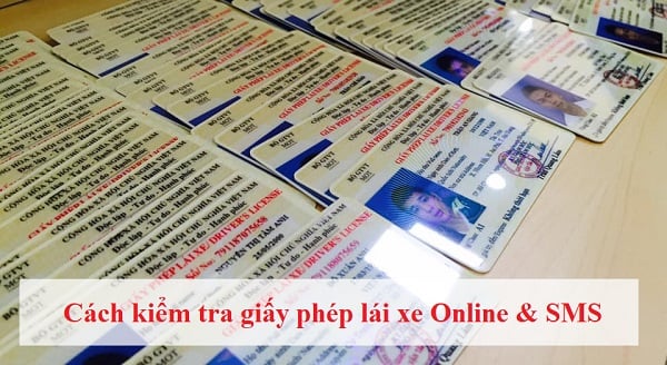 cach kiem tra giay phep lai xe online và tin nhan