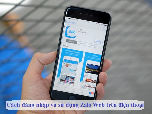 cach dang nhap zalo web tren dien thoai