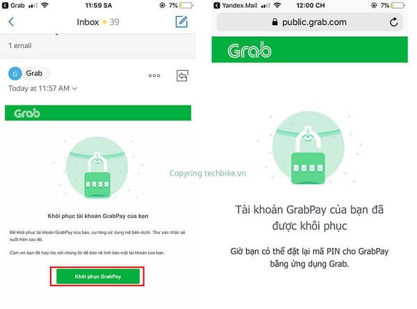 lay lai ma grabpin tren ung dung grab nhanh nhat