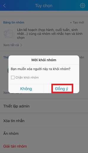 cach moi ra khoi nhom zalo tren dien thoai sieu de