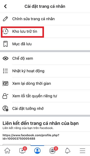 Meo xem lai story tren facebook