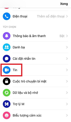 cach xem lai story tren Messenger