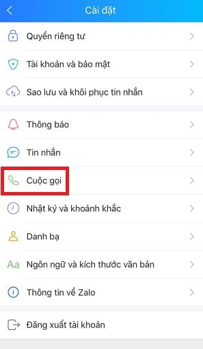 tat dong bo cuoc goi tren zalo nhanh nhat