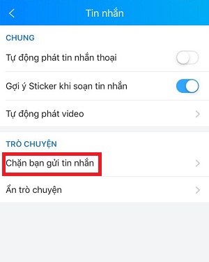 xem danh sach chan zalo tren iphone nhanh nhat