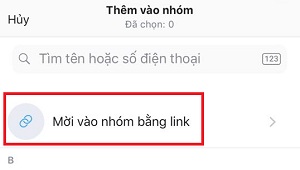 lay link zalo nhom tren dien thoai sieu de