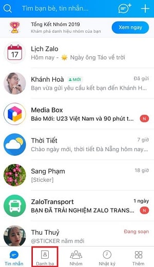 xem lai loi moi ket ban da gui da nhan tren zalo