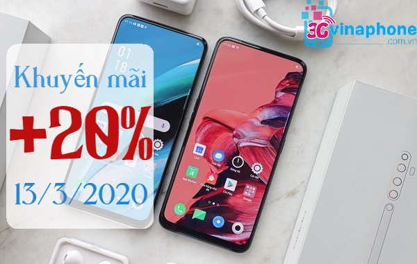 VinaPhone khuyen mai ngay nao? vinaphone khuyen mai 20% cuc bo ngay 13/3/2020