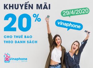 khuyen mai vinaphone 20%