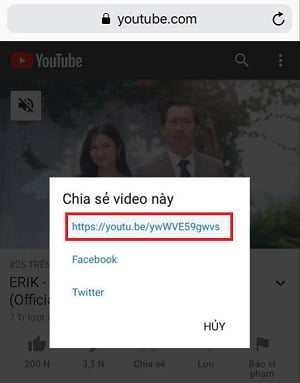  chia se bai hat tu youtube len zalo nhanh