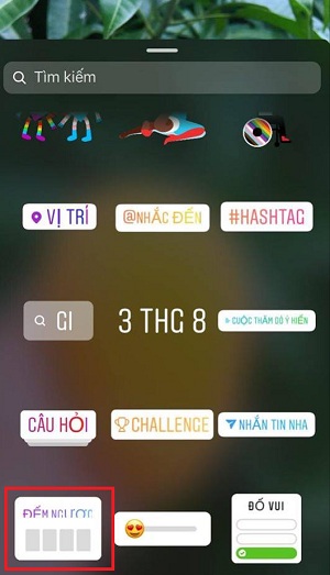 Cac buoc dem nguoc thoi gian tren instagram