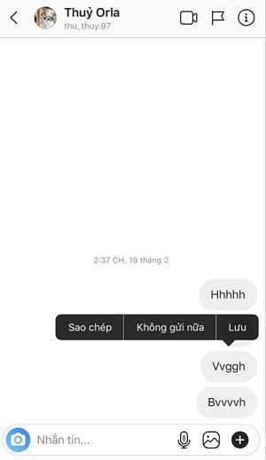  xoa tung tin nhan tren instagram nhanh