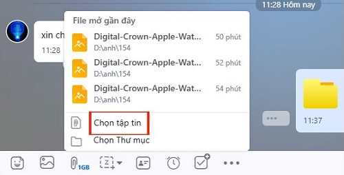 gui video dung luong hon 100mb tren zalo