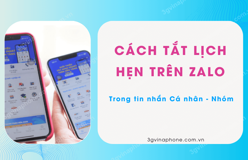 Tắt lịch hẹn trên Zalo