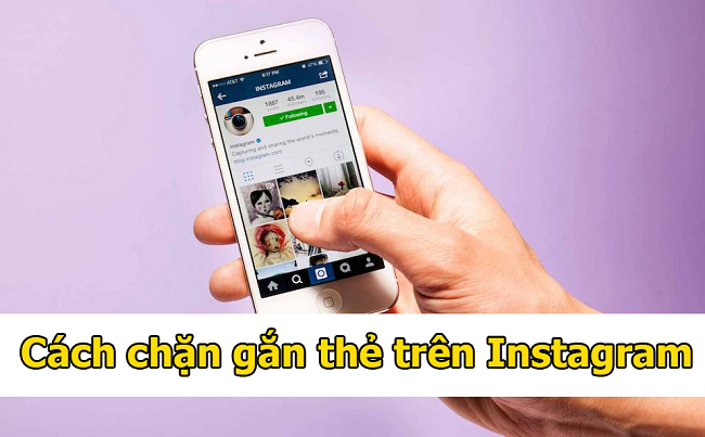 cach chan gan the tren instagram