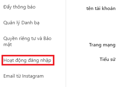 Meo kiem tra lich su dang nhap instagram