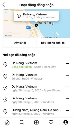kiem tra lich su dang nhap instagram don gian