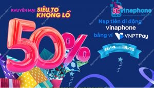 Khuyến mãi 50% VinaPhone