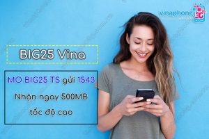 Gói cước BIG25 VinaPhone trả sau