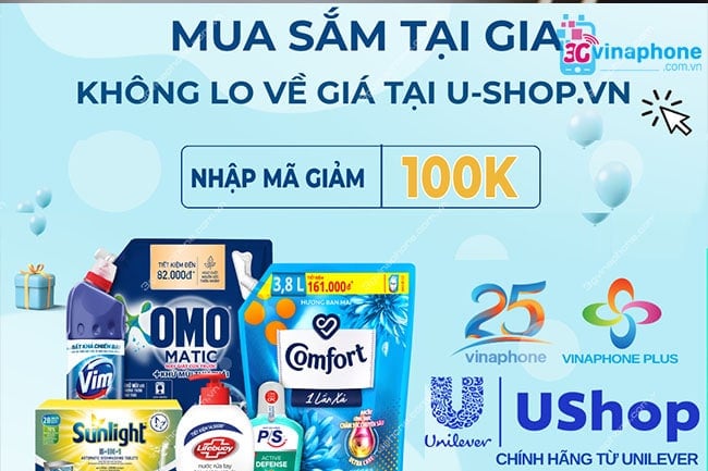 VinaPhone tặng phiếu mua sắm 100k