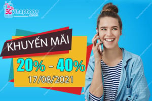 Khuyến mãi VinaPhone 20% - 40%