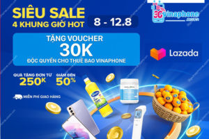 VinaPhone tặng voucher Lazada