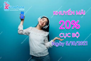 Khuyến mãi VinaPhone nạp thẻ ngày 5/10/2021