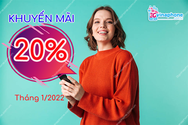 Khuyến mãi VinaPhone 20%