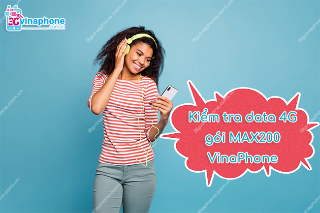 Kiểm tra dung lượng gói MAX200 VinaPhone