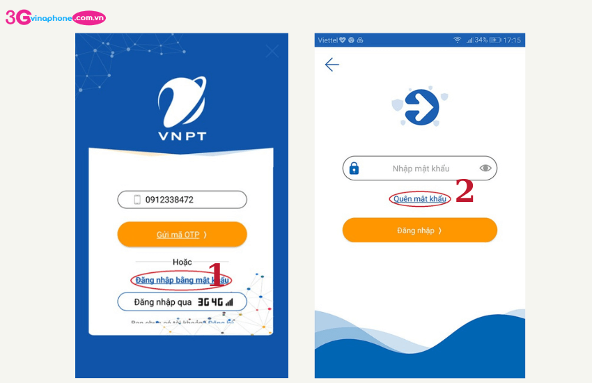 lay lai mat khau my vnpt