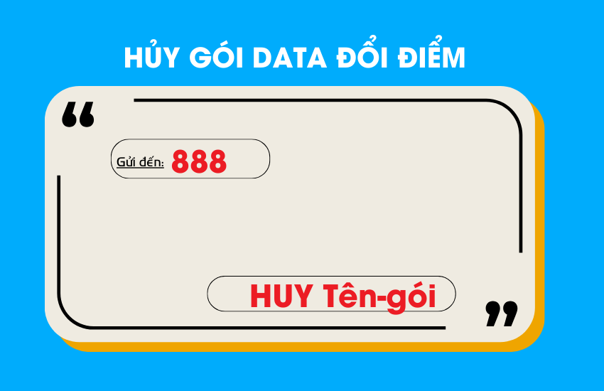 huy goi data doi diem vinaphone plus