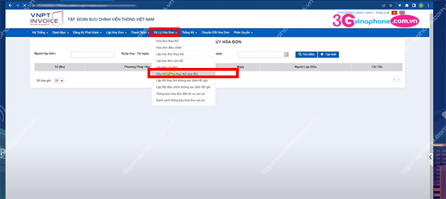 cach huy hoa don dien tu vnpt theo tt78
