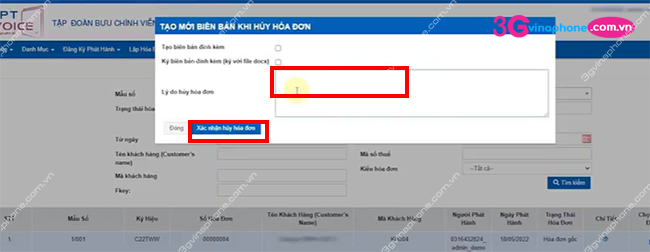 cach huy hoa don dien tu vnpt theo tt78