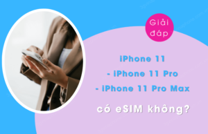 iPhone 11 có hỗ trợ esim không