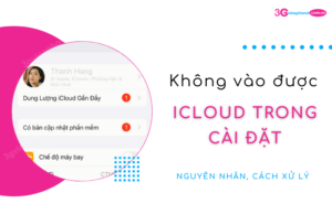 khong vao duoc icloud trong cai dat