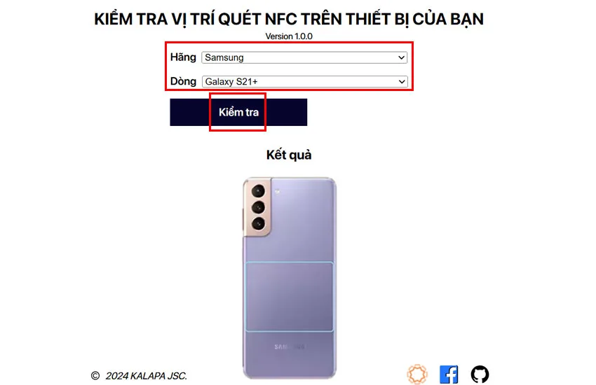 kiem tra vi tri quet nfc tren dien thoai